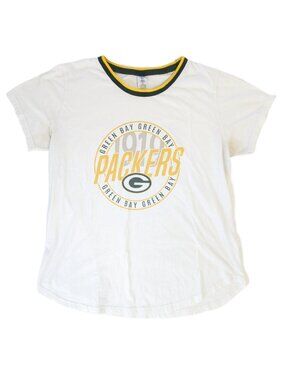 Green Bay Packers T-Shirt - Women's XL - NFL Team Apparel Short Sleeve (Fair)
